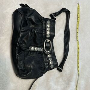 Black Leather B Makowsky bag